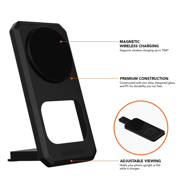ROKFORM 3-in-1 Foldable Wireless Charging Stand