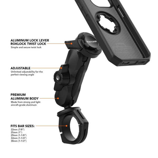 ROKFORM Pro Ball Motorcycle Phone Mount