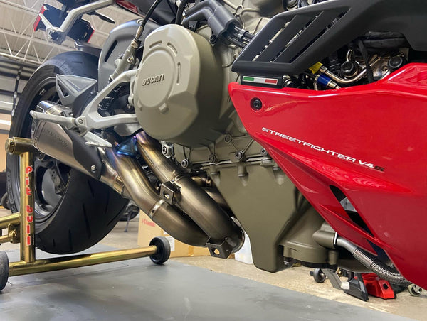 Ducati V4/ V4S / V4R Panigale & Streetfighter Vandemon Full Titanium Exhaust system 2023-2024