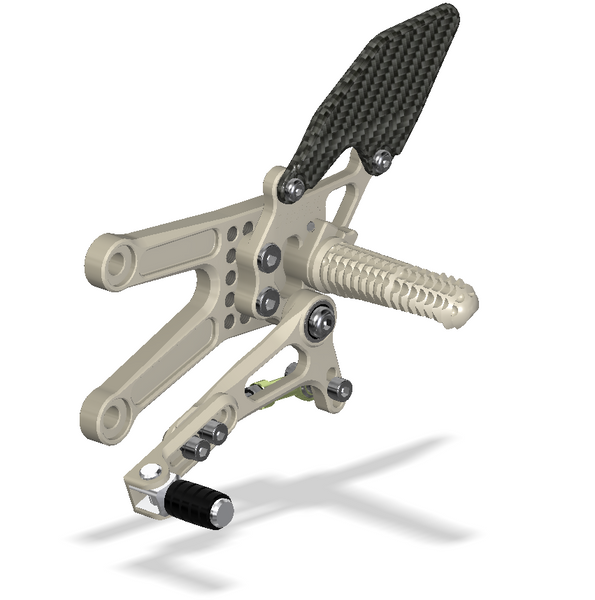 Rear Set Kit, ZX10R, 06-10, Aero Hard 314110G