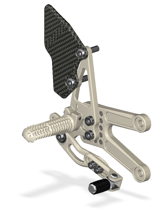 Rear Set Kit, ZX10R, 06-10, Aero Hard 314110G