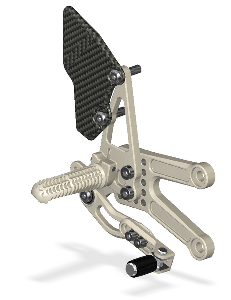 Rear Set Kit, ZX10R, 06-10, Aero Hard 314110G