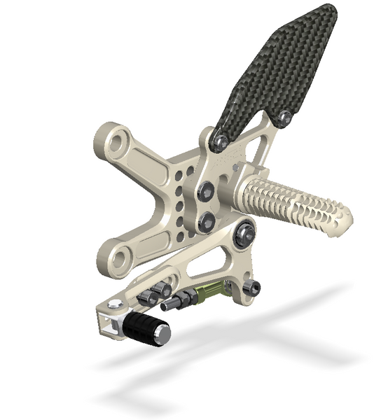 Rear Set Kit, ZX10R, 11-15 , Aero Hard 322110G