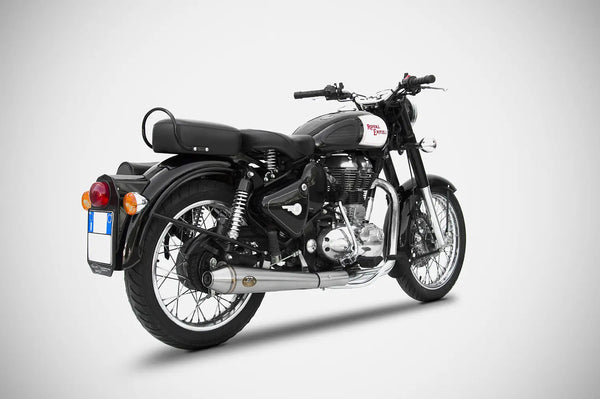 ZARD Exhaust Conical Slip-On Royal Enfield Bullet 350 / 500 2006-2009 image 5