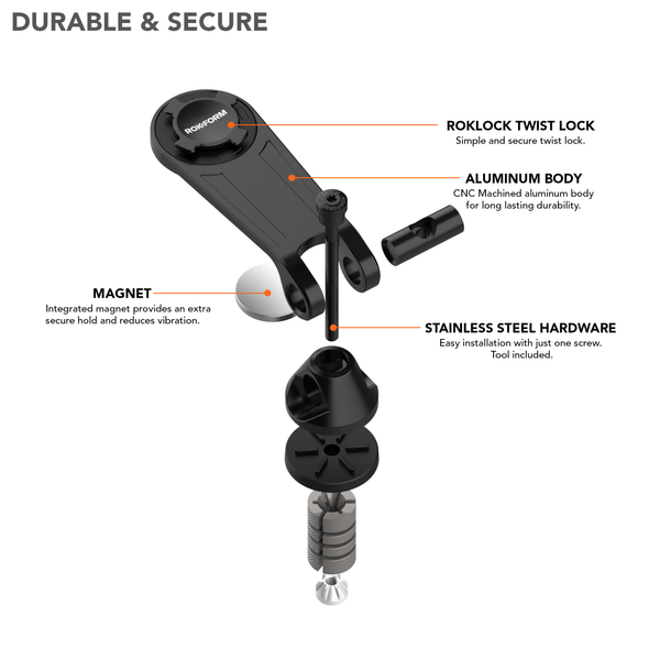 ROKFORM Motorcycle Stem Phone Mount