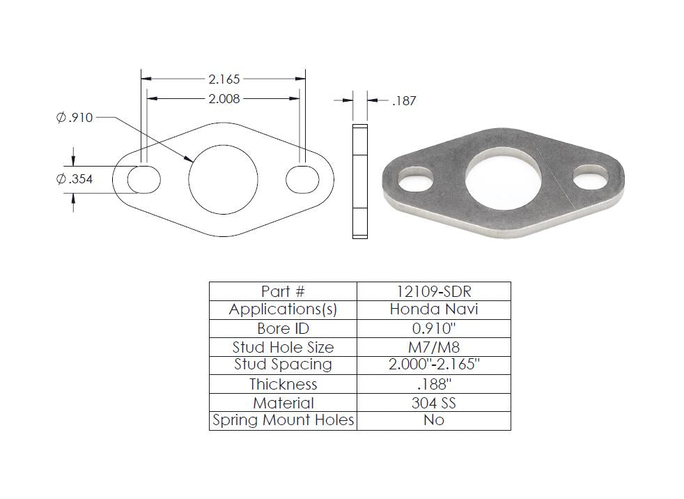SS FLANGE FOR 19600-401D (19600SDR)