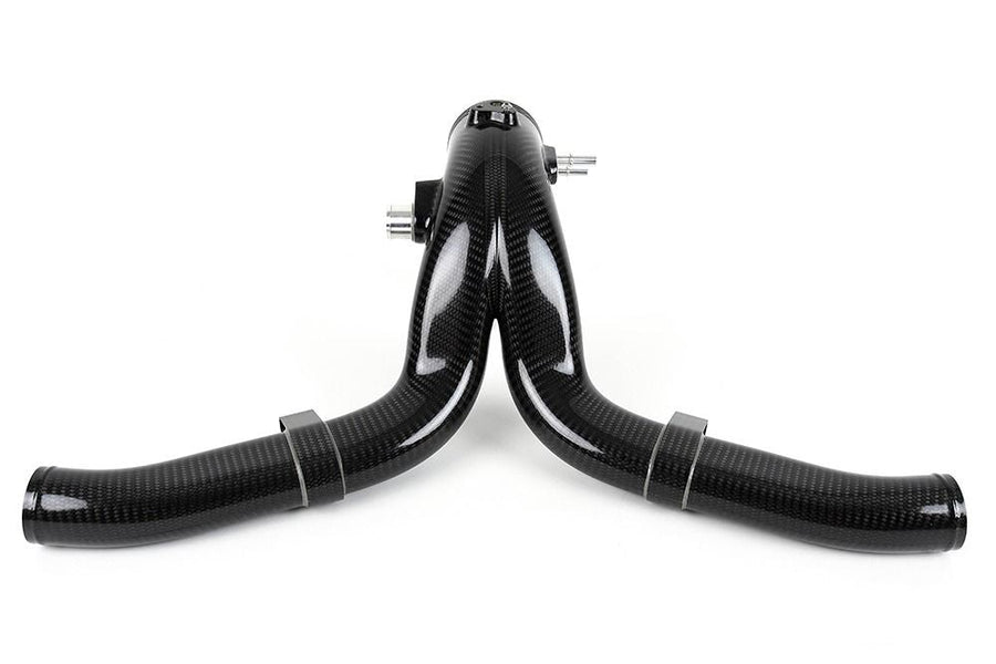 IPD PLENUMS | Porsche 991.2 Turbo Non-S/S IPD Carbon High Flow Y-Pipe ('13-'16) | Part #91600.2