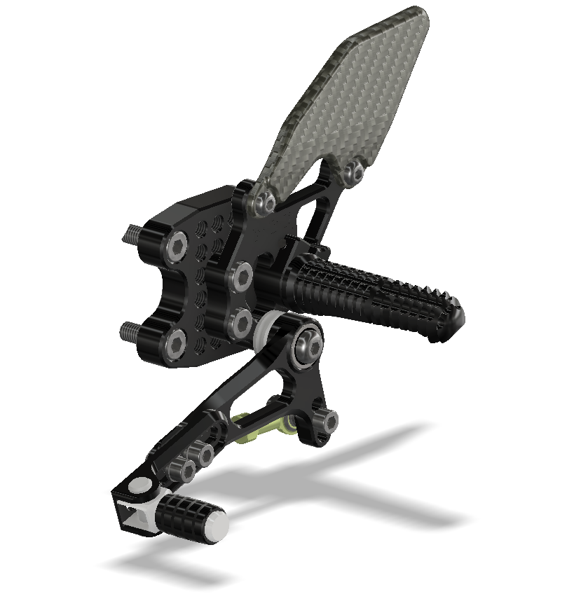 Rear Set Kit, GSXR1000 05-06, Black 415110B