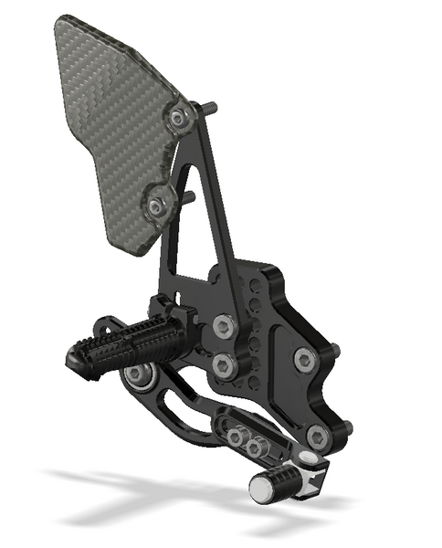 Rear Set Kit, GSXR600/750 06-10 , W/Shift Lever, Black 418110B