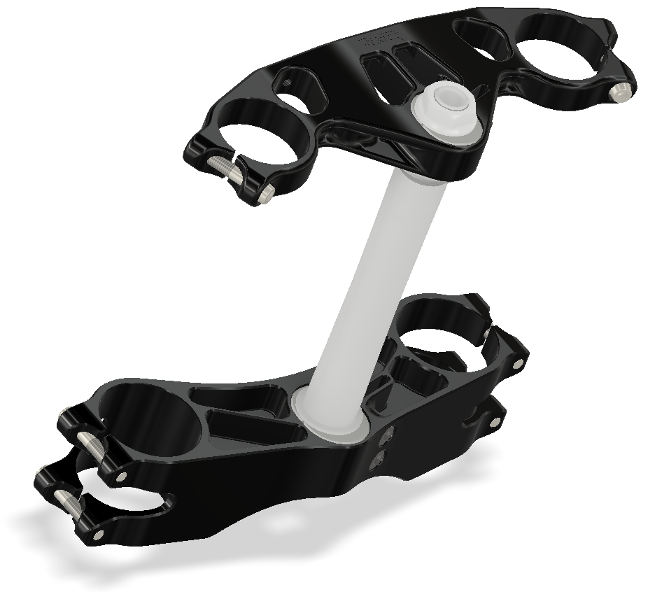 Triple Clamp Kit, Radial Ohlins, 52X58X210, Black 421115B