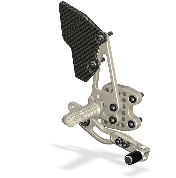 Rear Set Kit with Shift Lever, GSXR600/750 11- , Aero Hard 422110G