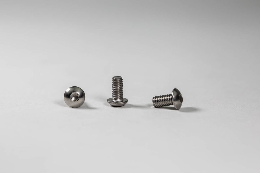0407S Stainless Skid Pad Hardware Kit 5x10 Button Head (NO O-RING) - Woodcraft Technologies