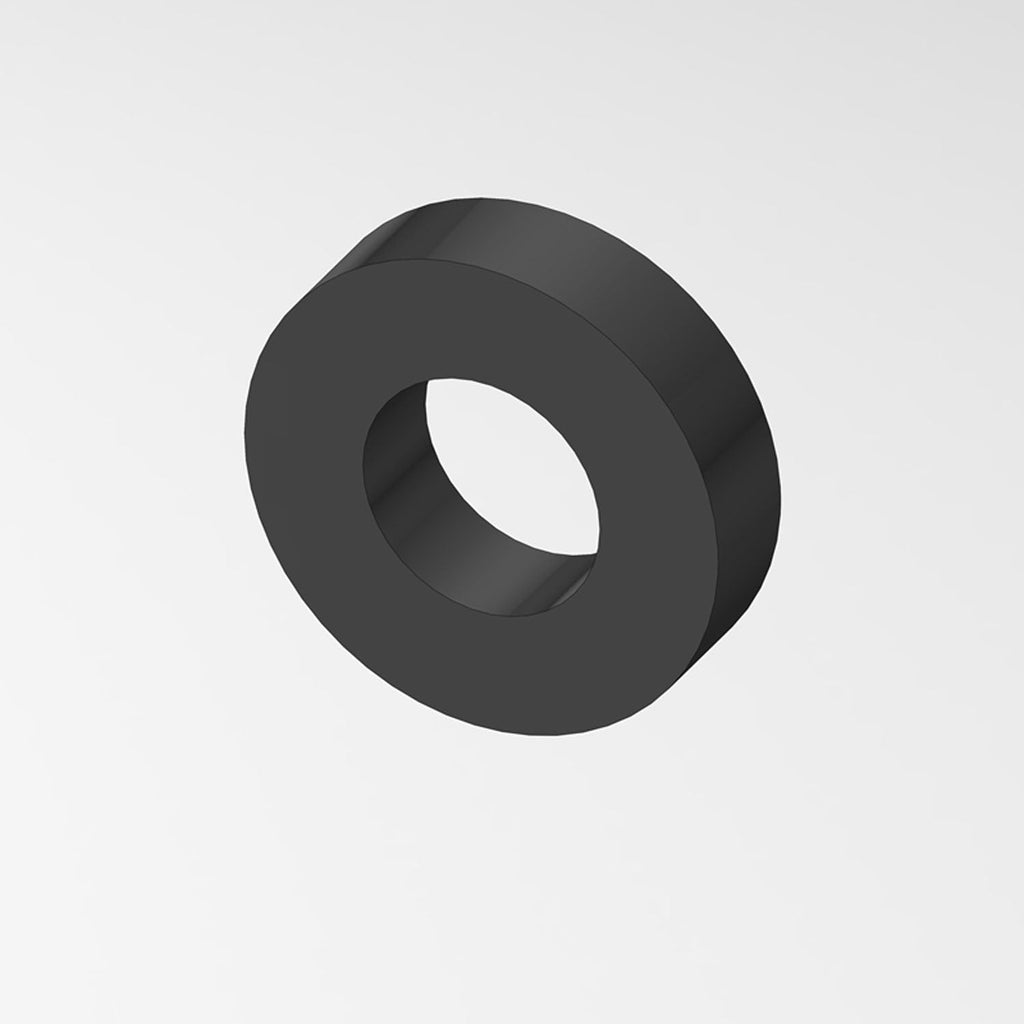 04-SP1/8 1/2x1/8 Round Spacer - Black - Woodcraft Technologies