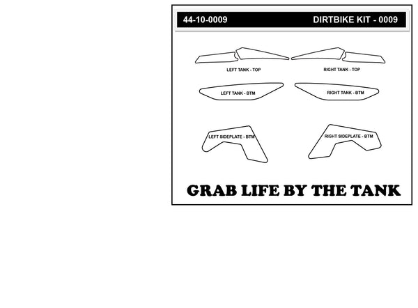 STOMPGRIP Yamaha YZ450F 10-13 Dirt Bike 3D Griptape Kit (0009)