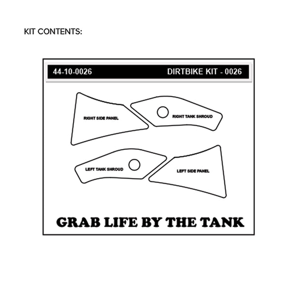 STOMPGRIP Kawasaki KX 125/250 99-02 Dirt Bike 3D Griptape Kit (0026)