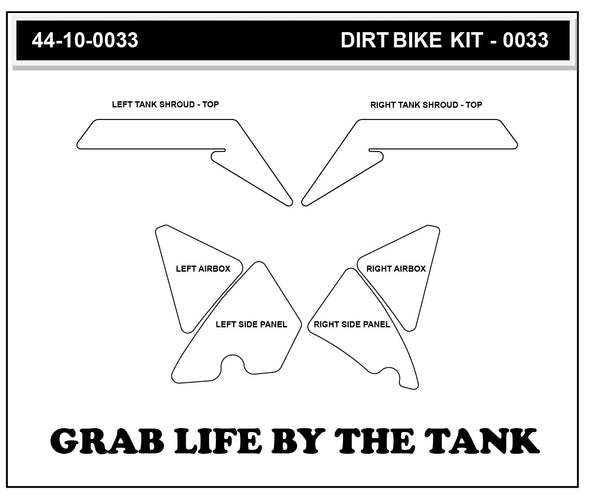STOMPGRIP Kawasaki KX 450F 09-11 Dirt Bike 3D Griptape Kit (0033-1)
