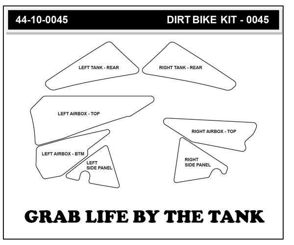 STOMPGRIP KTM 200/250/300/450/525 XC 06-07 Dirt Bike 3D Griptape Kit (0045-4)