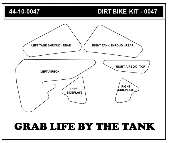 STOMPGRIP KTM 105 SX 06-11 Dirt Bike 3D Griptape Kit (0047)