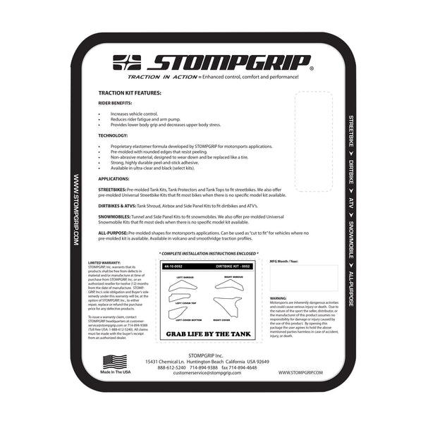 STOMPGRIP KTM 85 SX 13-17 Dirt Bike 3D Griptape Kit (0052)