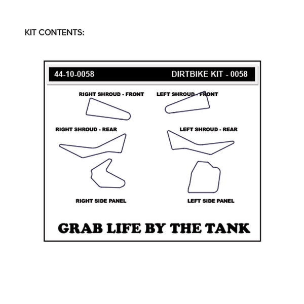 STOMPGRIP KTM 450 EXC-F 17-18 Dirt Bike 3D Griptape Kit (0058-3)