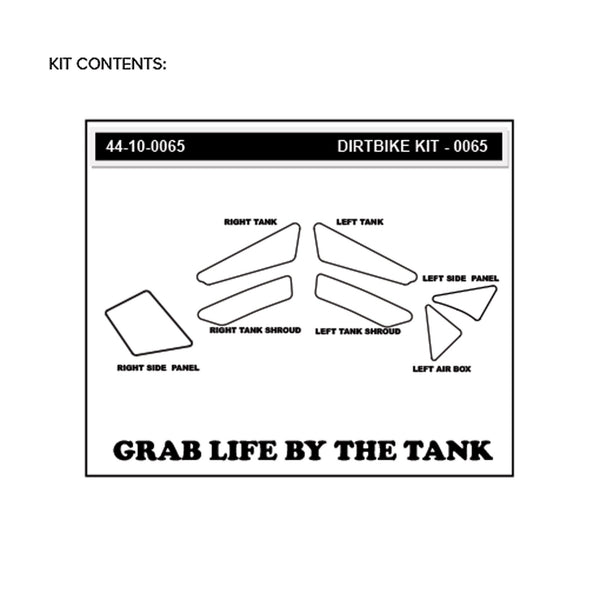 STOMPGRIP Kawasaki KLX 140/G/L/R F 11-26 Dirt Bike 3D Griptape Kit (0065)