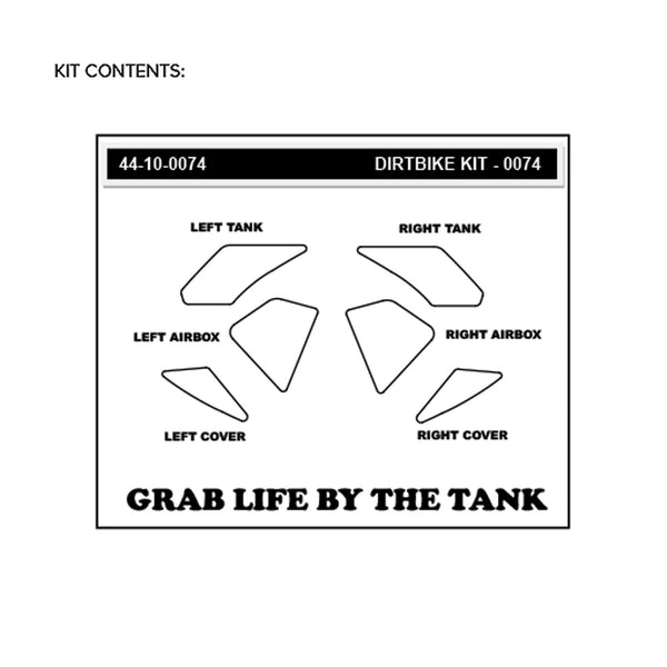 STOMPGRIP Yamaha YZ125/X 250/X 16-21 Dirt Bike 3D Griptape Kit (0074)