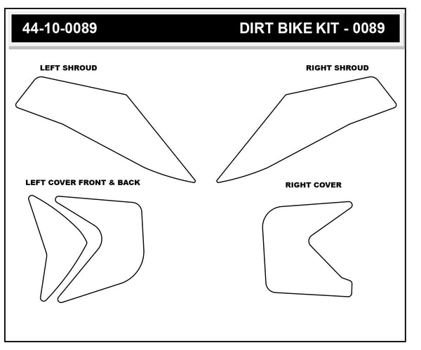STOMPGRIP KTM 300/350/500 EXC-F 24-26 Dirt Bike 3D Griptape Kit (0089-5)