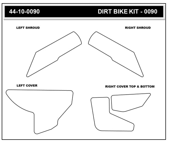 STOMPGRIP Husqvarna FC 250/450 Rock Star 22-23 Dirt Bike 3D Griptape Kit (0090-1)