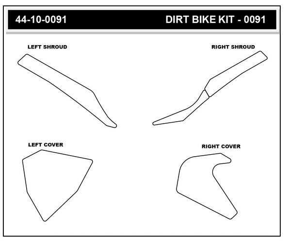STOMPGRIP GASGAS EC 250/300 21-23 Dirt Bike 3D Griptape Kit (0091-5)