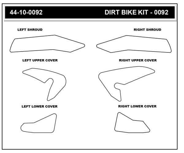 STOMPGRIP Yamaha WR250F/YZ250FX 25-26 Dirt Bike 3D Griptape Kit (0092-3)