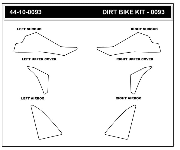 STOMPGRIP Yamaha YZ125X/250X 23-26 Dirt Bike 3D Griptape Kit (0093-1)