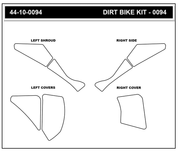 STOMPGRIP GASGAS MC 125/250 24-26 Dirt Bike 3D Griptape Kit (0094-6)