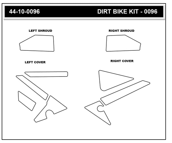 STOMPGRIP Honda CRF 250R/RWE/RX 450R/RWE/RX 2025-26 Dirt Bike 3D Griptape Kit (0096)