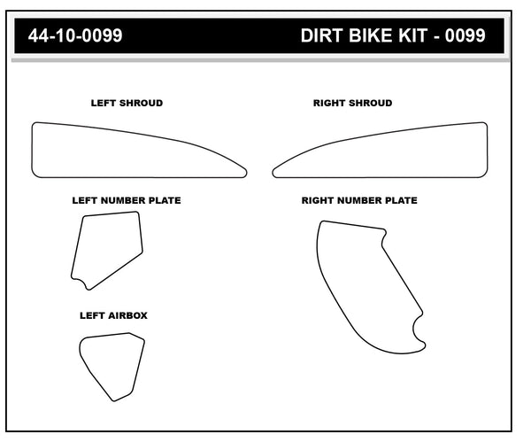 STOMPGRIP Triumph TF 450-RC/TF 250-X Dirt Bike 3D Griptape Kit (0099)