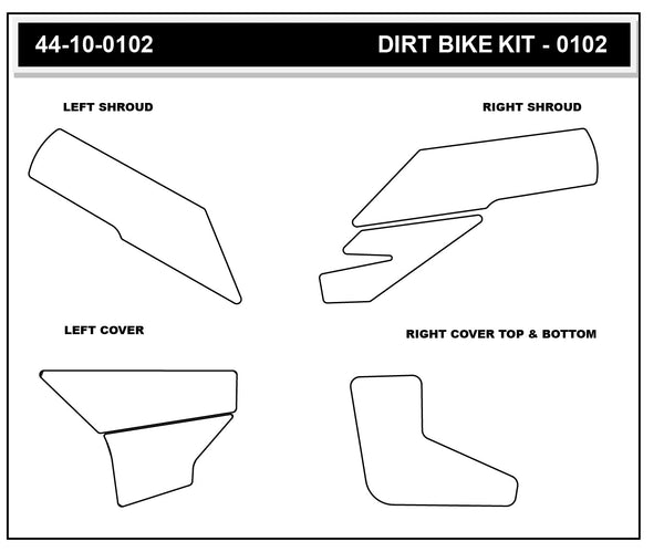 STOMPGRIP Husqvarna TC 125/150/250/300 25-26 Dirt Bike 3D Griptape Kit (0102-2)
