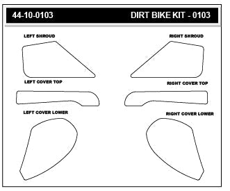 STOMPGRIP STARK FUTURE VARG 22-25 Dirt Bike 3D Griptape Kit (0103)