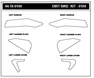 STOMPGRIP Yamaha YZ450F 26 Dirt Bike 3D Griptape Kit (0104)