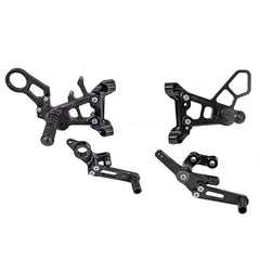 Woodcraft 05-0757B BMW S1000RR Complete Rearset w/ Pedals - STD/GP Shift