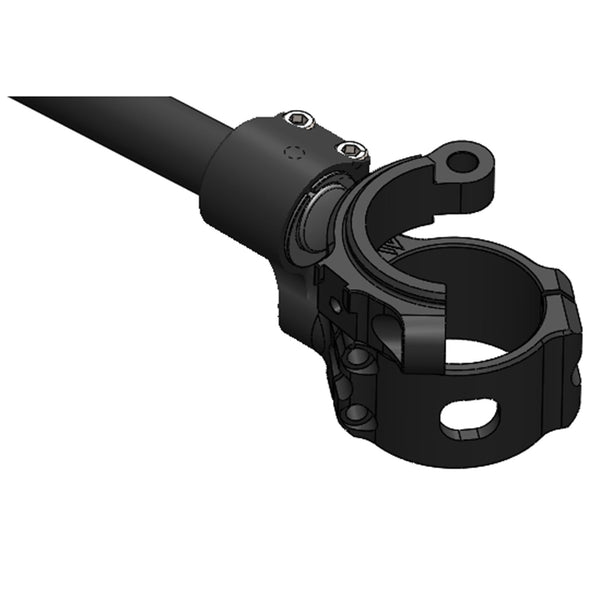 BMW S1000RR 2020 55MM Diameter Side Mount 35mm Rise Eccentric Clip-on Riser Assembly with OEM Clipon Delete - Woodcraft Technologies