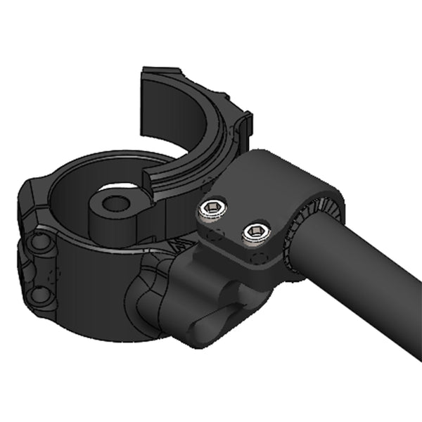 BMW S1000RR 2020 55MM Diameter Side Mount 35mm Rise Eccentric Clip-on Riser Assembly with OEM Clipon Delete - Woodcraft Technologies