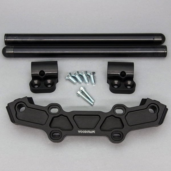 Clipon Adapter Plate w/ XL Black Bars Yamaha MT-09 2018-20 - Woodcraft Technologies