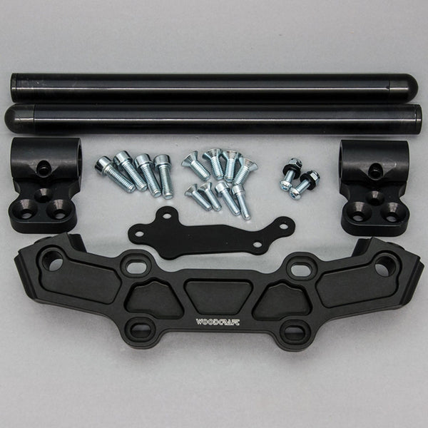 Clipon Adapter Plate w/ Std. Black Bars Yamaha FZ-09 2014-17, XSR900 2016-2020, FJ-09 2015-2016 - Woodcraft Technologies