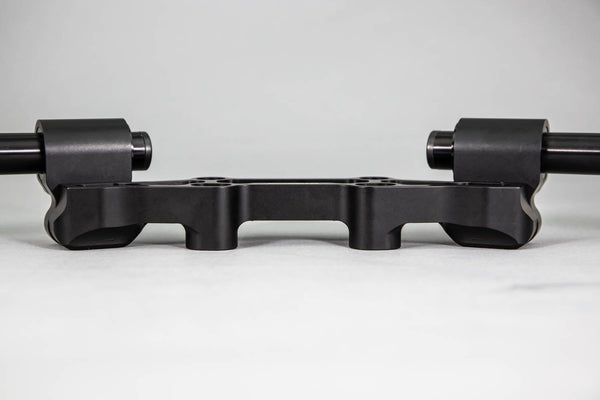 Adjustable Riser Clipon Adapter Plate w/ Std. Black Bars Kawasaki NINJA 650 2006-2016, ER6N 2009-2011 - Woodcraft Technologies