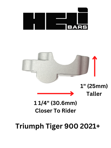 HeliBars Triumph Tiger 900 (2020-2023) 850 Sport Tour Performance handlebar riser