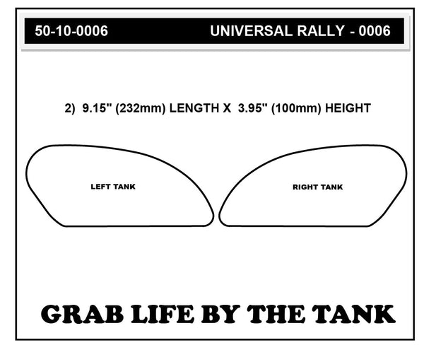 STOMPGRIP Universal Street Bike: Rally Tank Grips (0006)