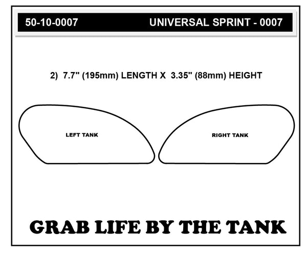 STOMPGRIP Universal Street Bike: Sprint Tank Grips (0007)