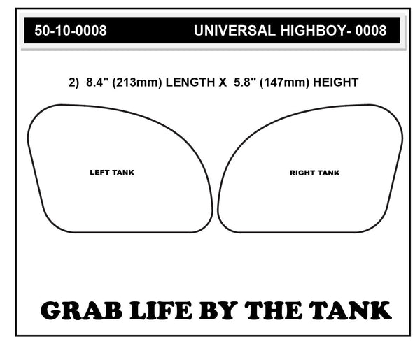 STOMPGRIP Universal Street Bike: High Boy Tank Grips (0008)