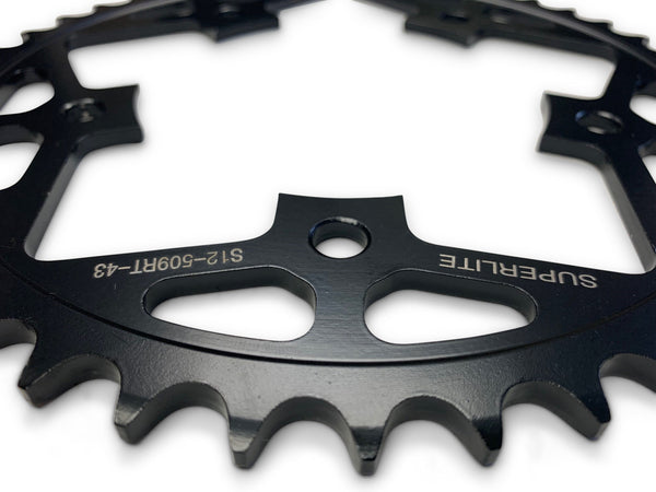 Superlite 520 Pitch - RST Series Black Steel Rear Ducati Race Sprocket - SKU# 50701RST