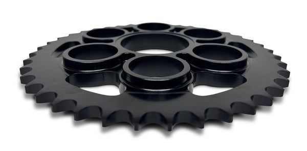 Superlite 525 Pitch - Direct Replacement Black Steel Ducati Rear Sprocket - SKU# 50901R