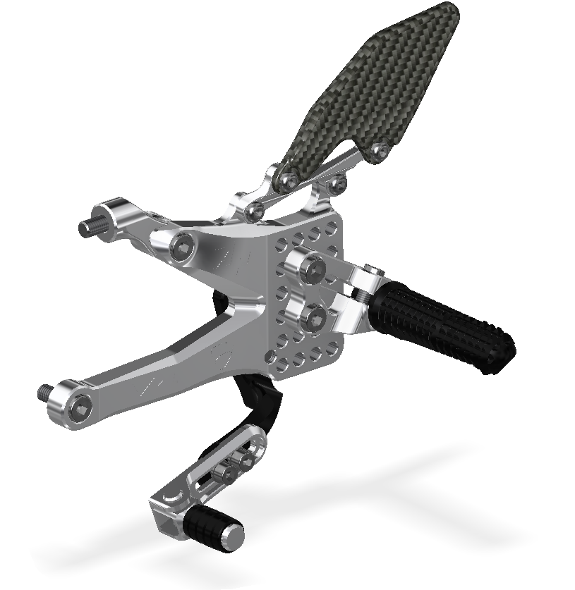 Rear Set Kit, Ducati V4, 2018 -, Clear 515110S